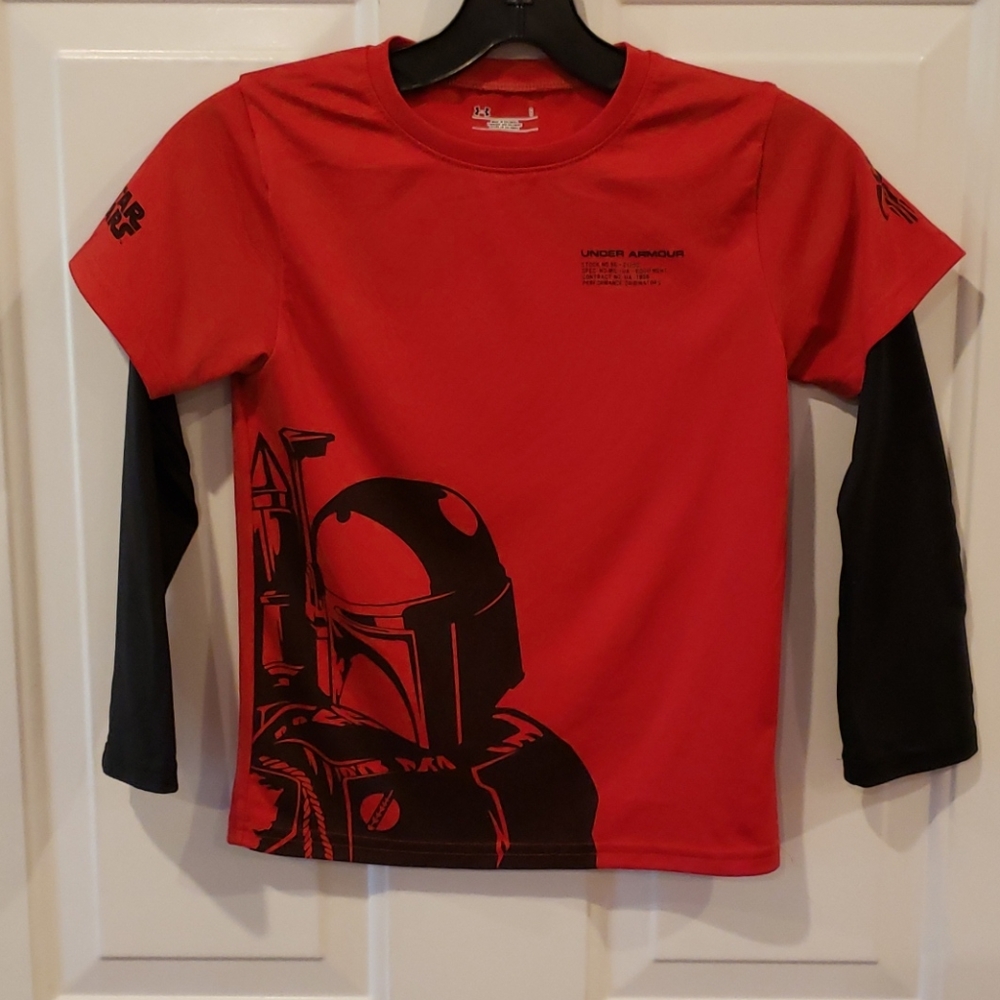 Boys Under Armour Star Wars Long Sleeved T-Shirt